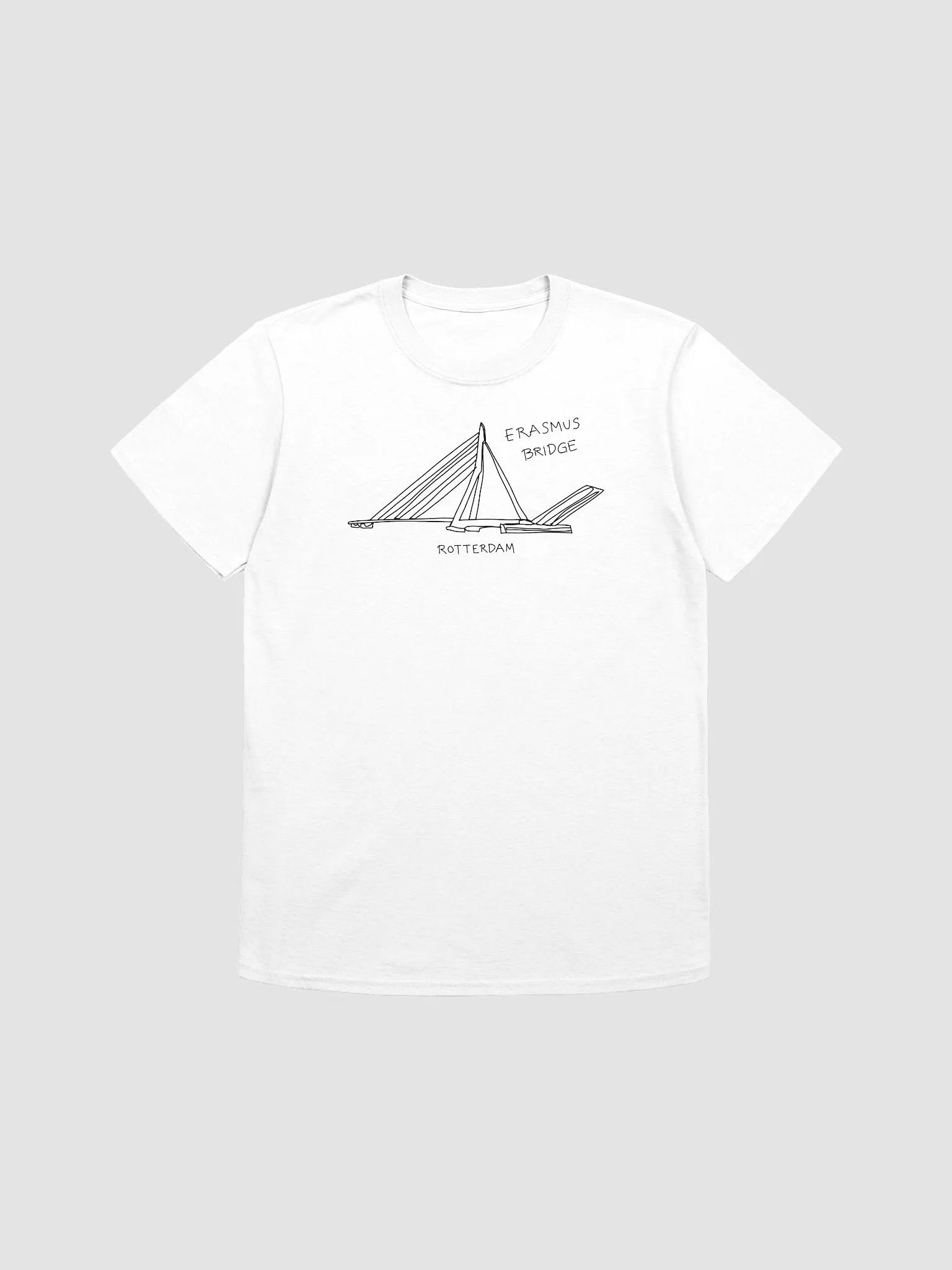 Erasmus Bridge Rotterdam Netherlands Travel Souvenir T-Shirt product image (2)