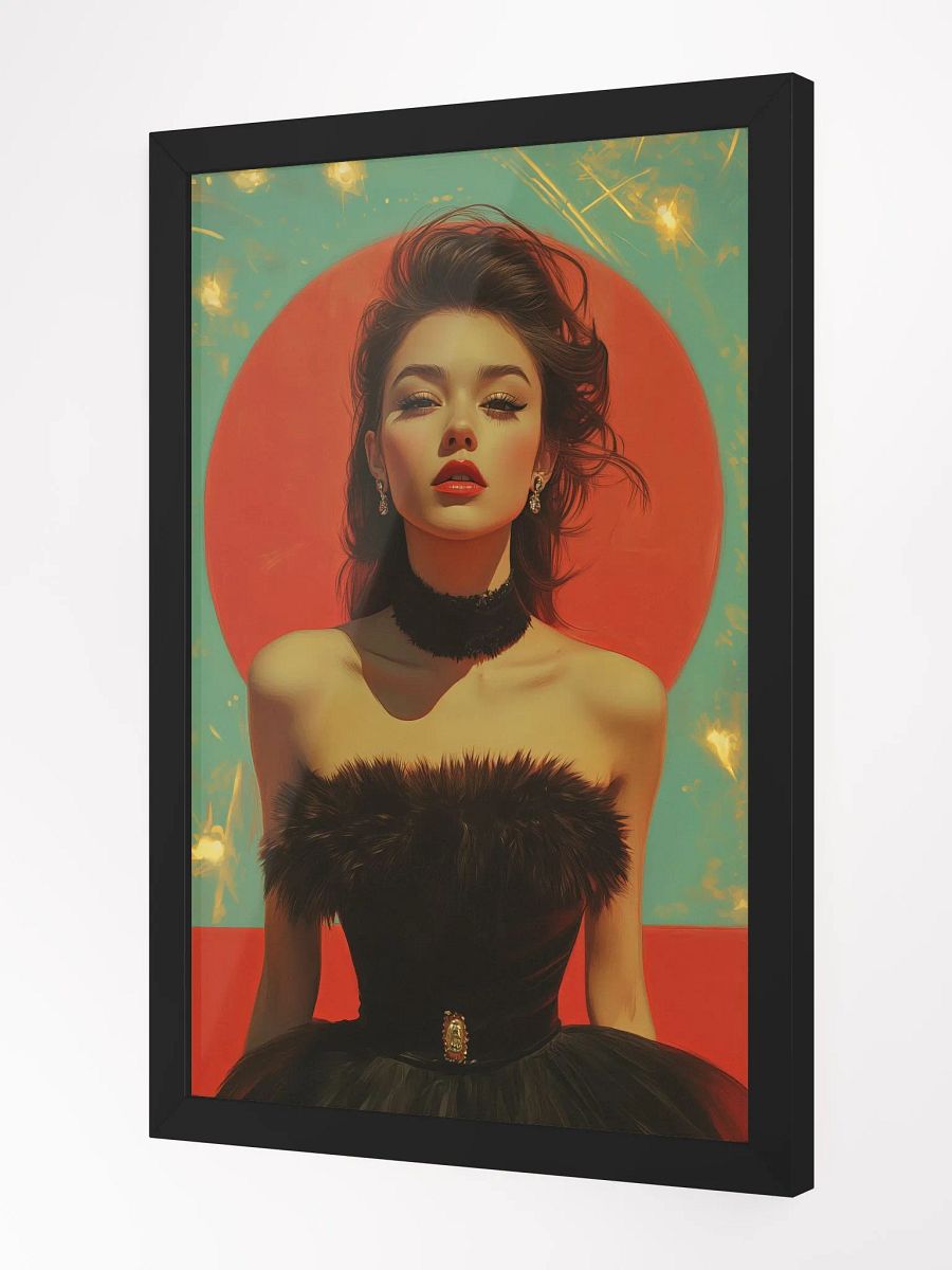 Femme Fatale Poster - Icon of Elegance - Framed product image (3)