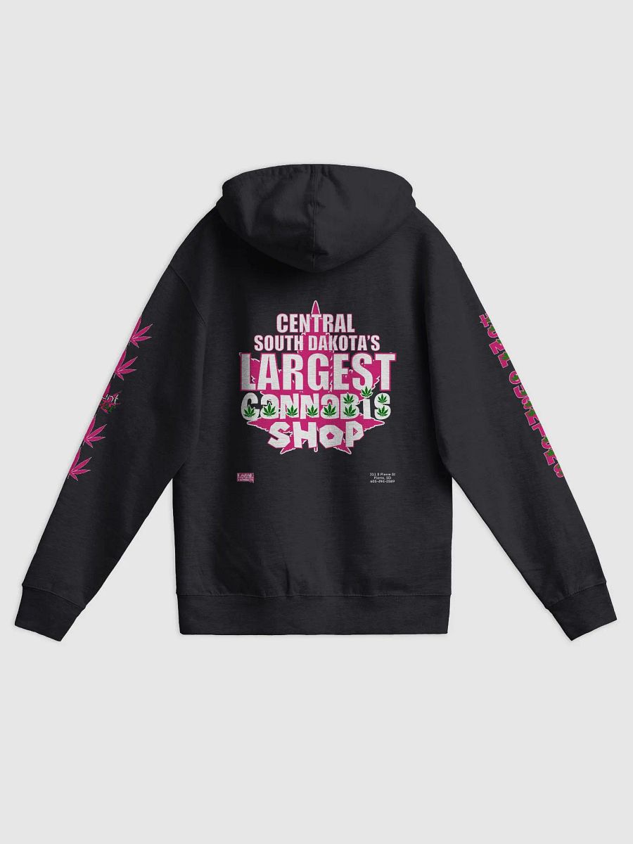Hemp Quarters Pink Front/Read/Sleeves Zipper Hoodie product image (2)