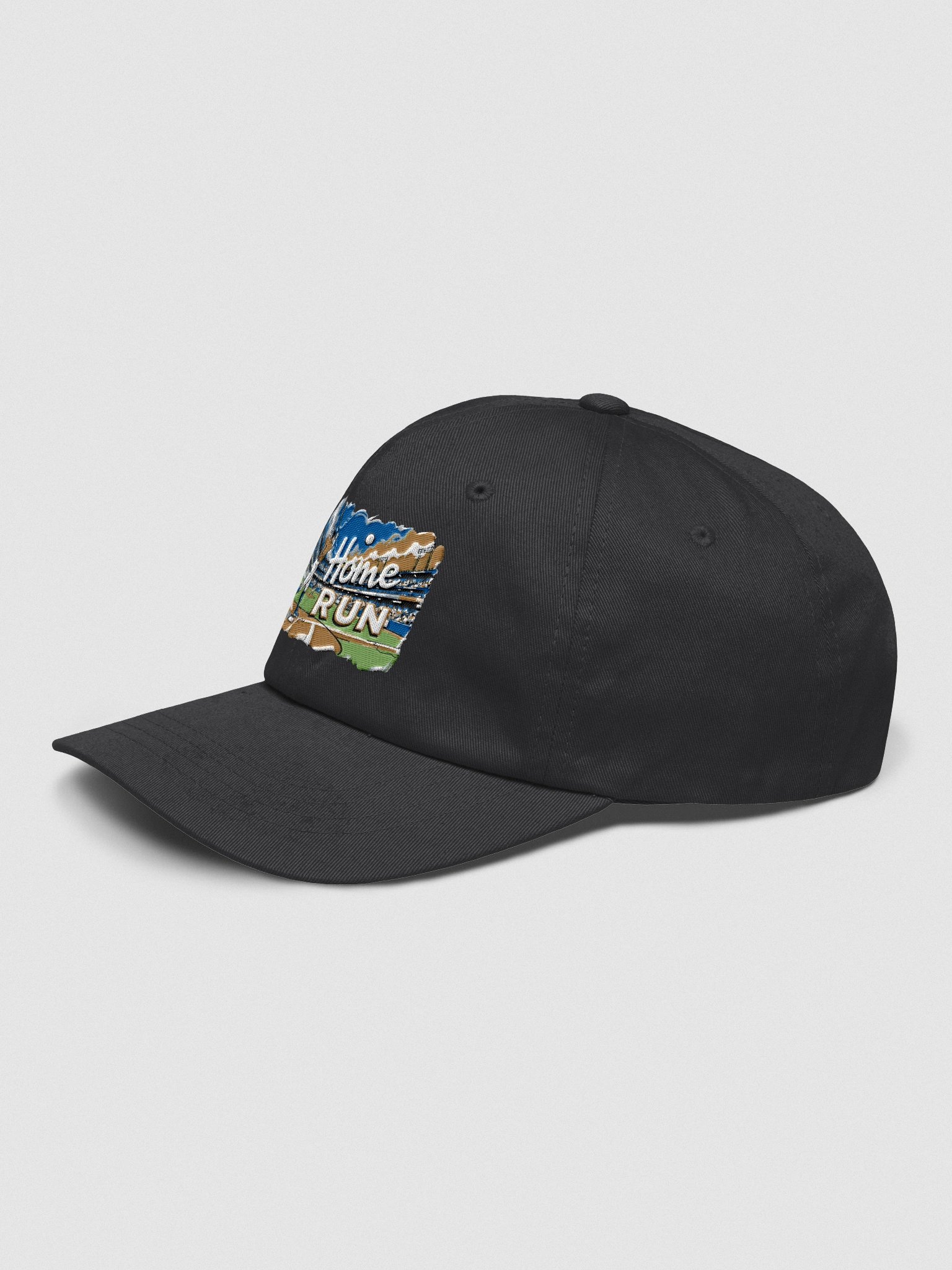 Dramatic Baseball Swing: Sunset Home Run Dad Hat product image (17)