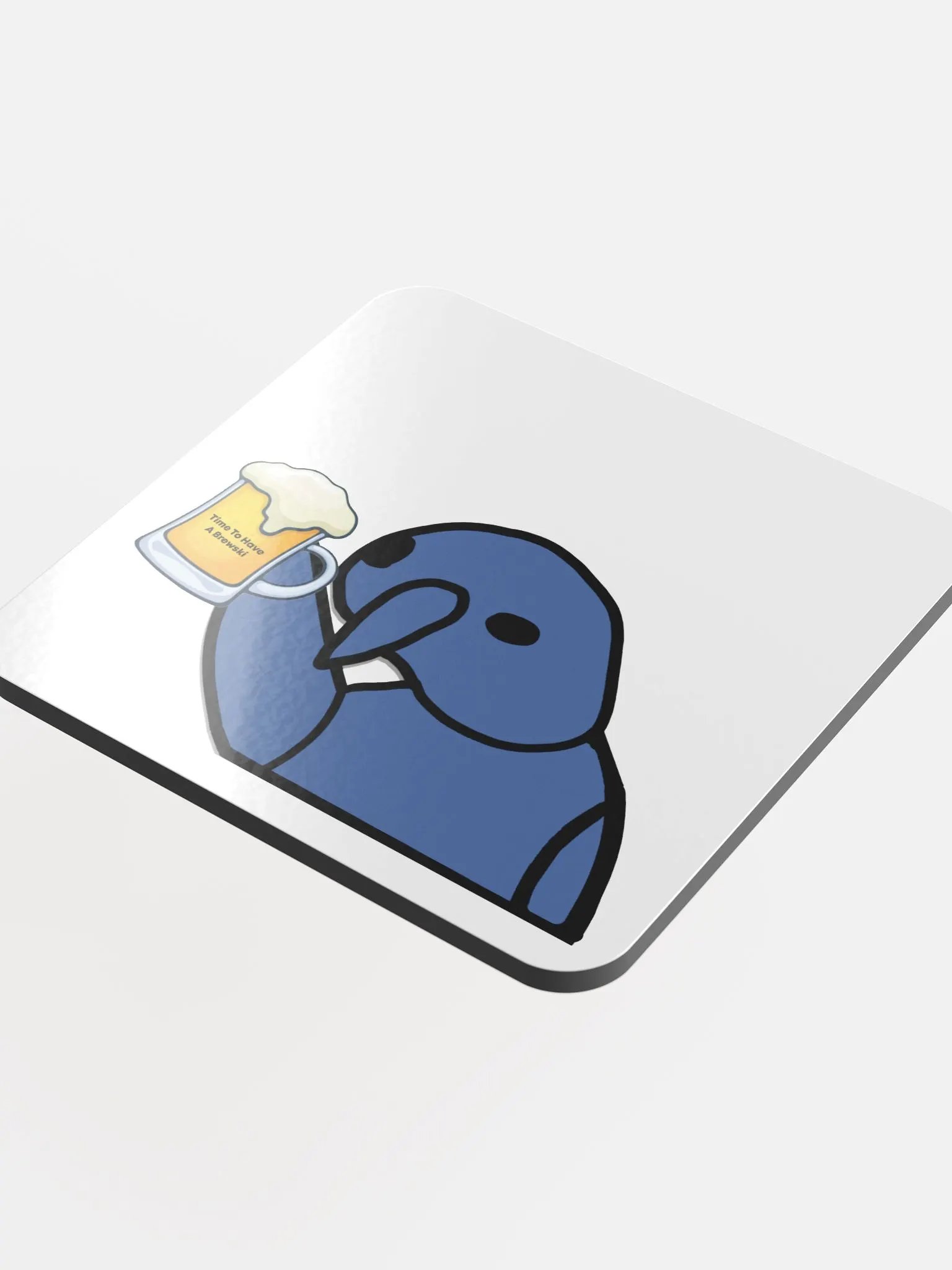 Time To Have a BrewSki - Glass Coaster product image (4)