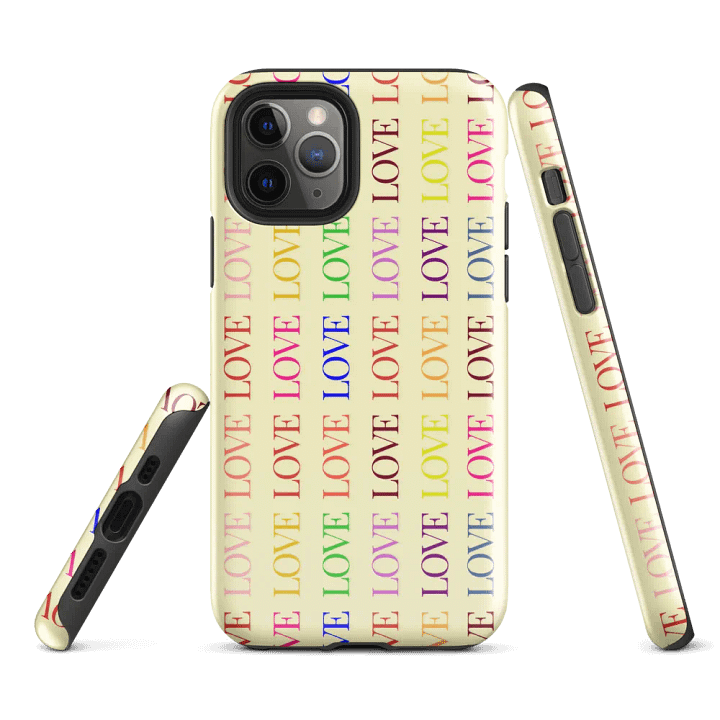Love Grid Tough Case for iPhone® product image (2)
