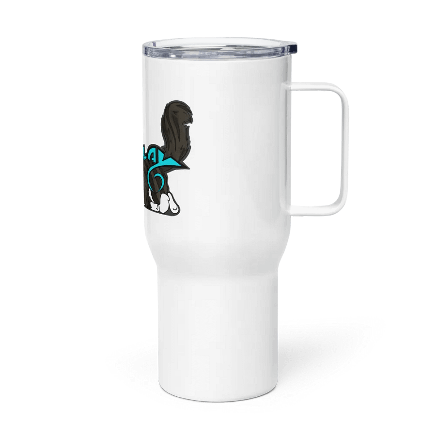 Travel Mug with a Handle: Luigi & Ariel Logo product image (7)