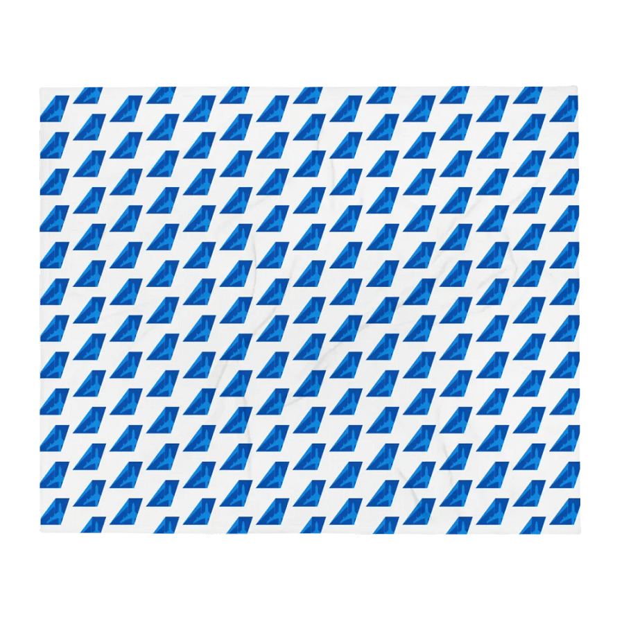 Economy-Class Flight Blanket - James Warren-Oliver Two-Tone Blue Tailfin product image (1)