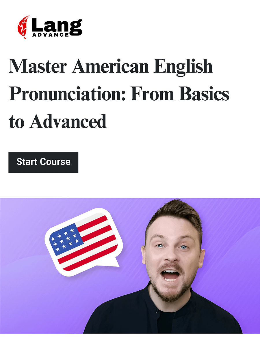 Master American English Pronunciation: From Basics to Advanced product image (1)