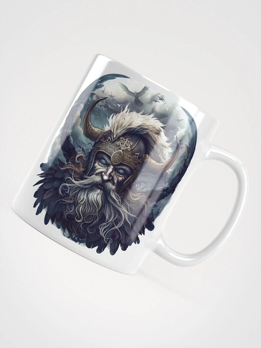 Odin - The Allfather of Norse Gods White Glossy Mug product image (4)