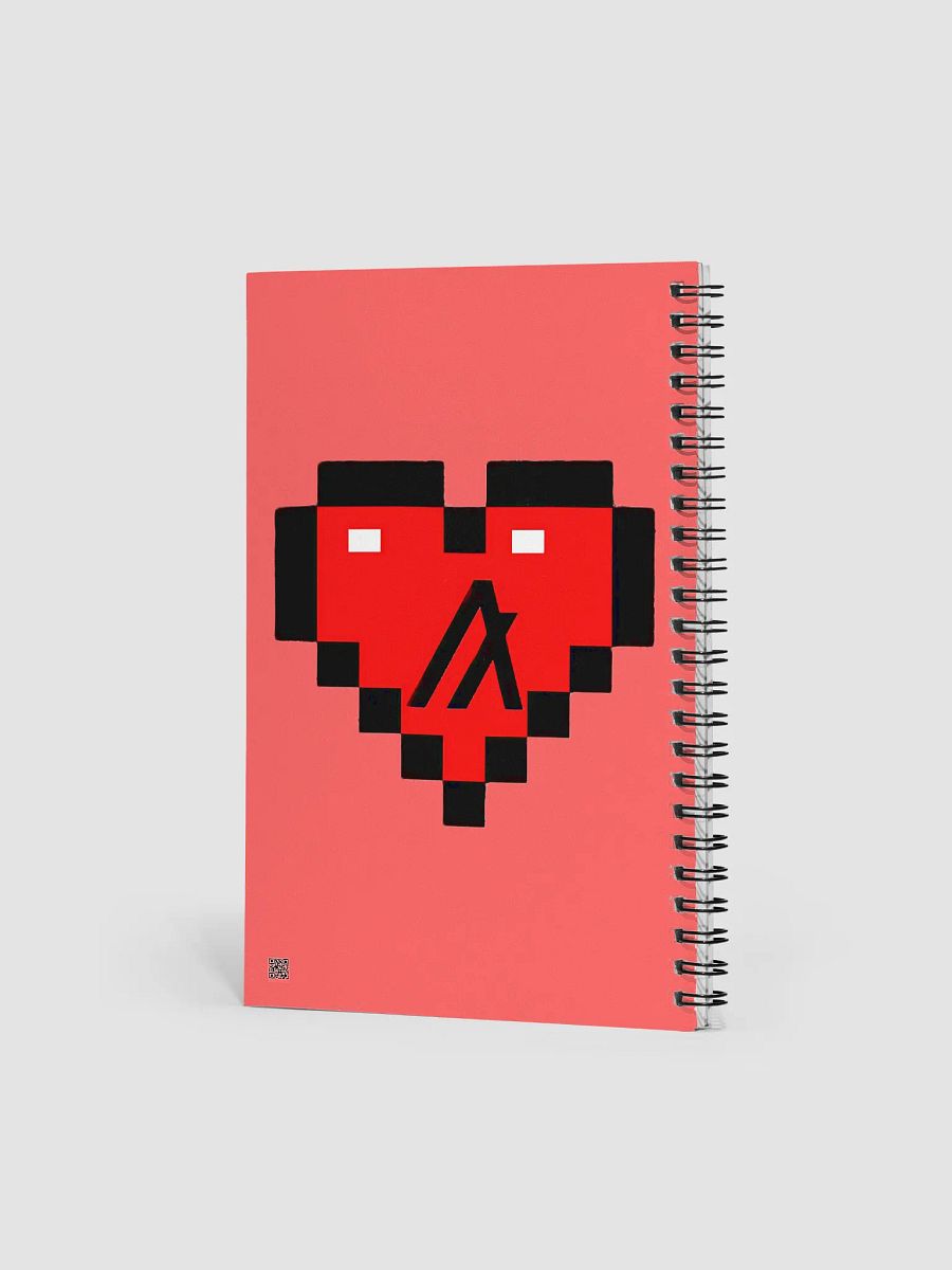 Algorand Pixelated Heart Spiral Notebook product image (2)