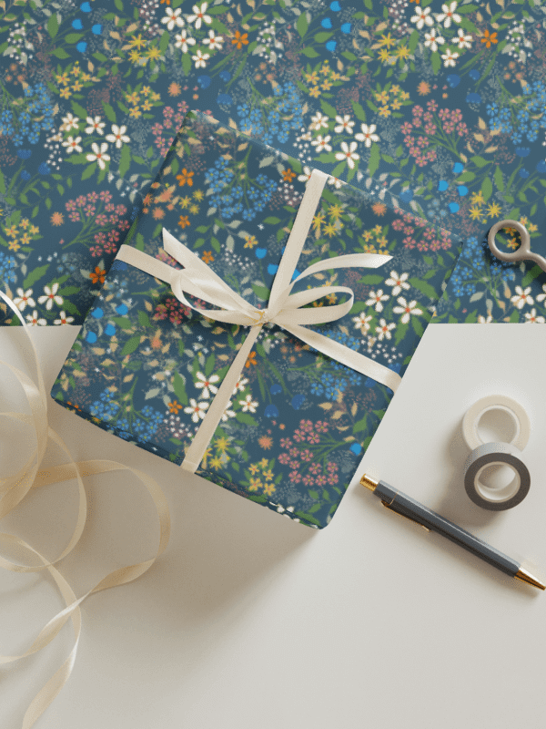 Bluebird Wrapping Paper Set 1 in Blue product image (3)