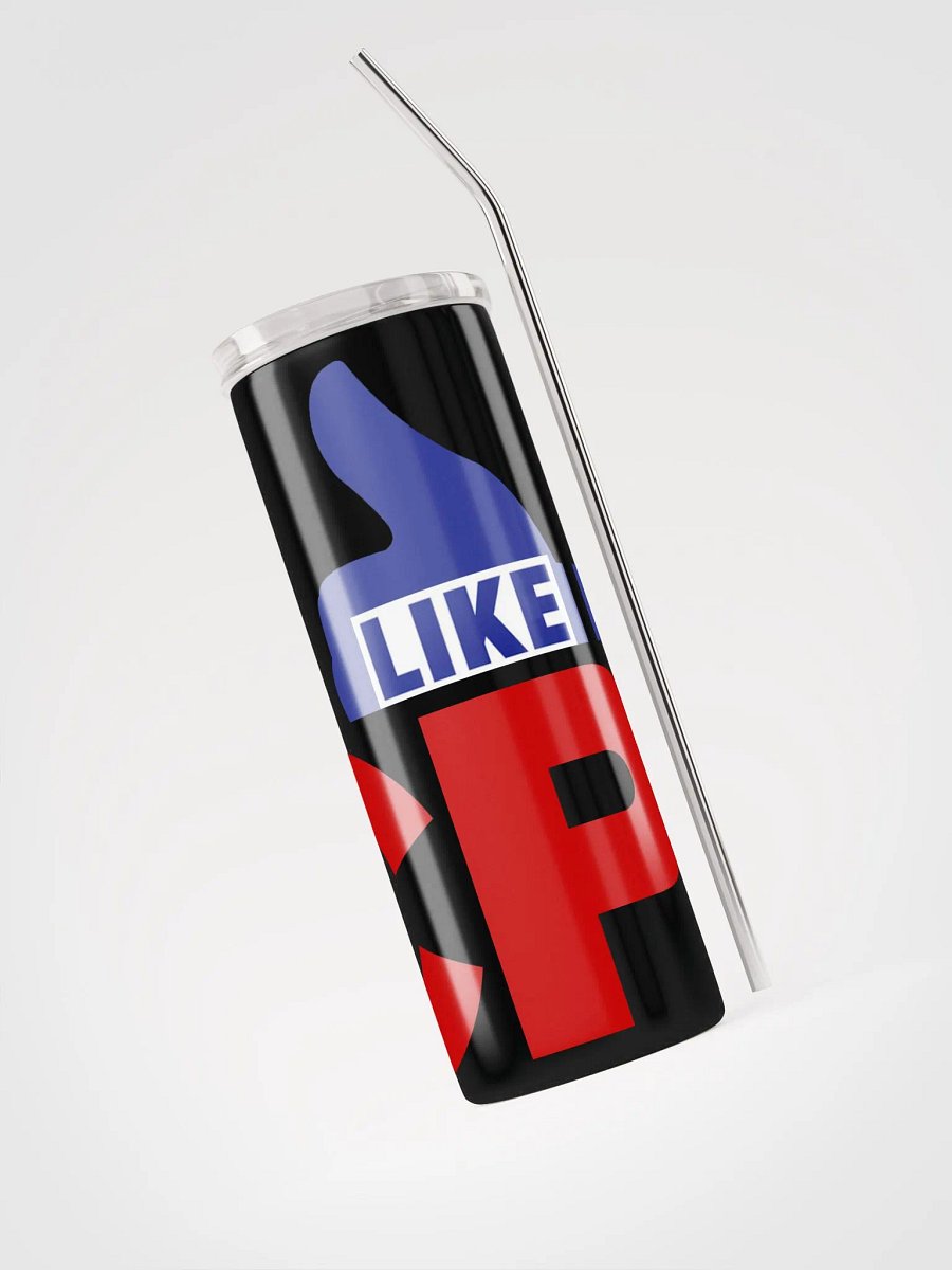 I Like CP, Red Blue, White ON Black Stainless Steel Tumbler product image (3)