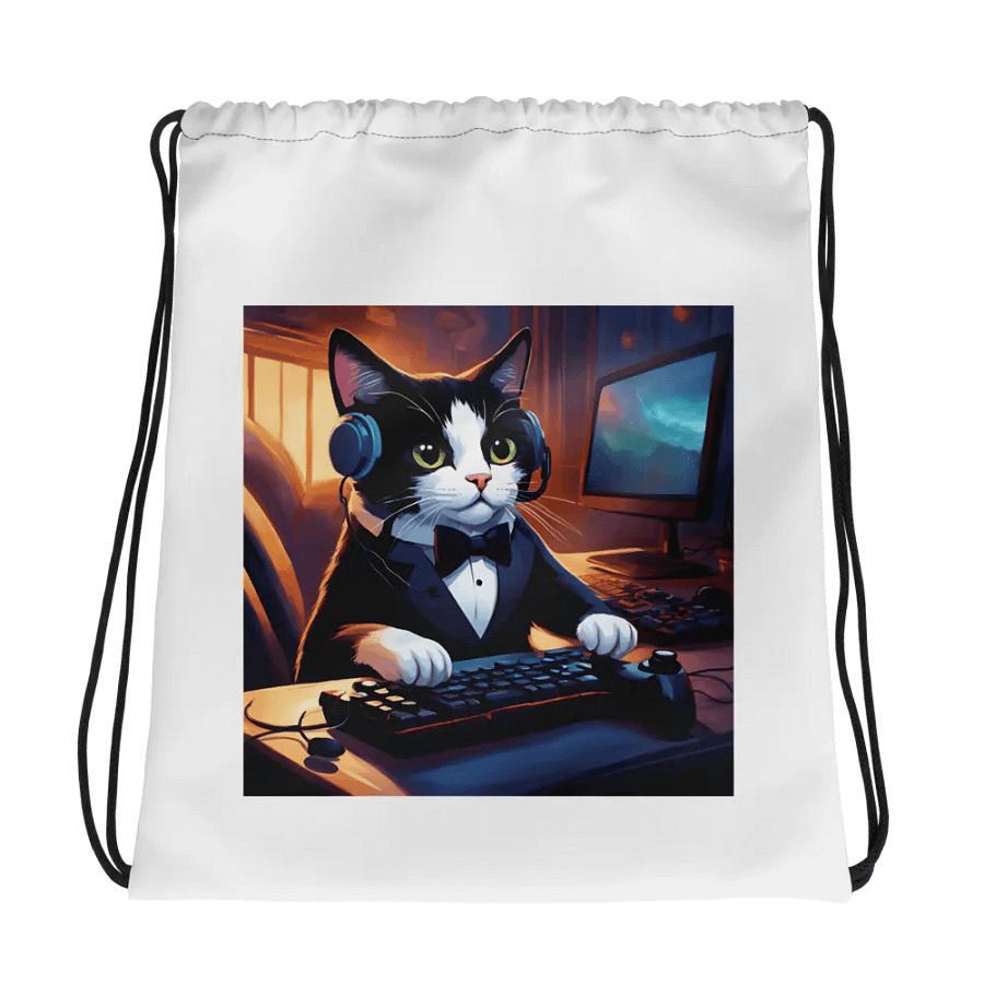 Fantasy Feline Drawstring Adventure Bag product image (1)