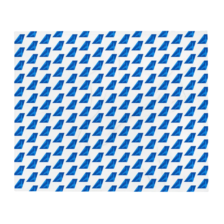 Economy-Class Flight Blanket - James Warren-Oliver Two-Tone Blue Tailfin product image (1)