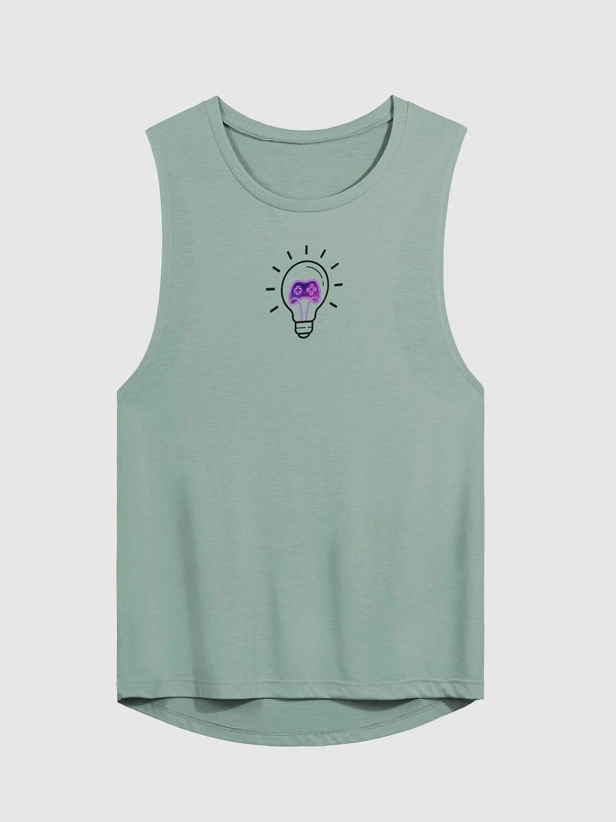 Lightbulb logo light women's muscle tank product image (3)