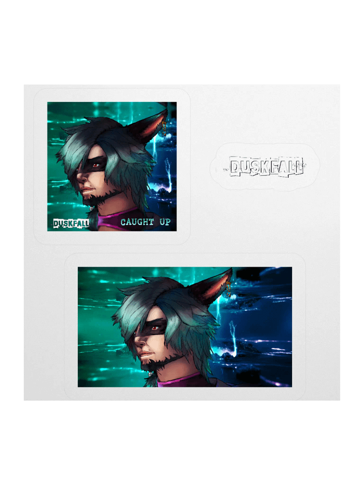 DUSKFALL Neon Fox Kiss Cut Stickers product image (2)