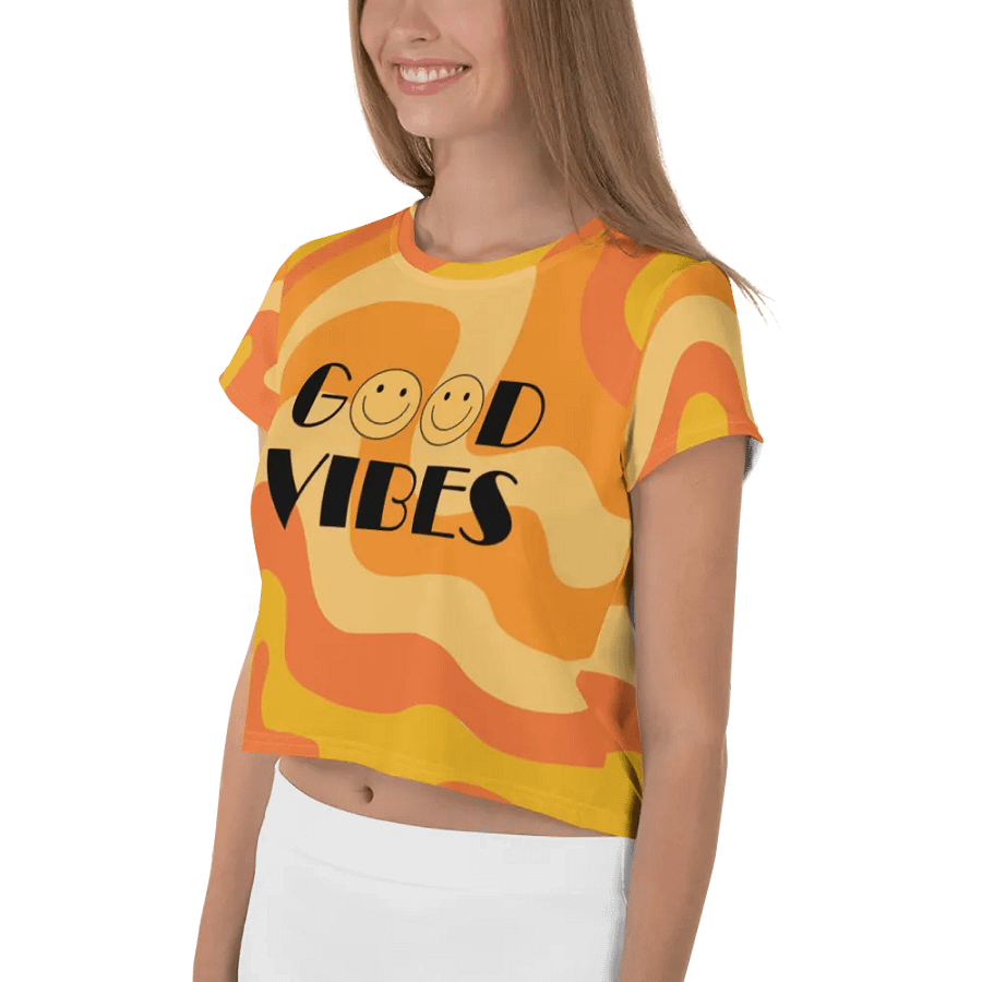Good Vibes Swirly Crop Tee product image (2)
