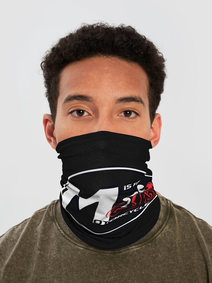 M is for Motorcycle Neck Gaiter product image (1)