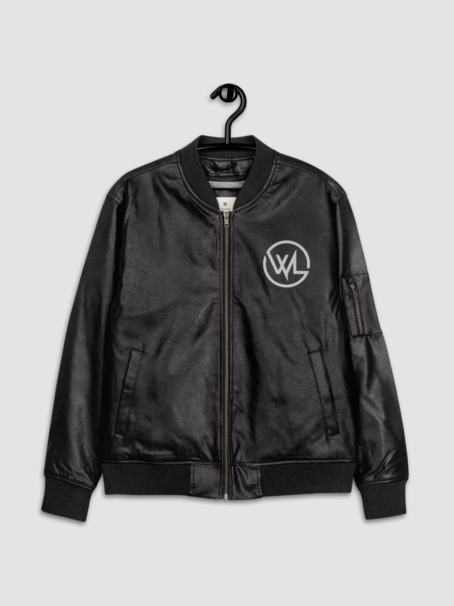 WL Faux Leather Bomber Jacket product image (6)