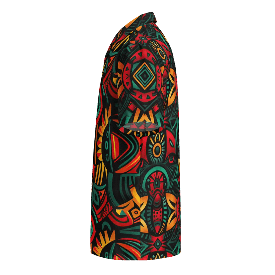 Cultural Canvas: African Black History Month Button-Down Shirt product image (4)