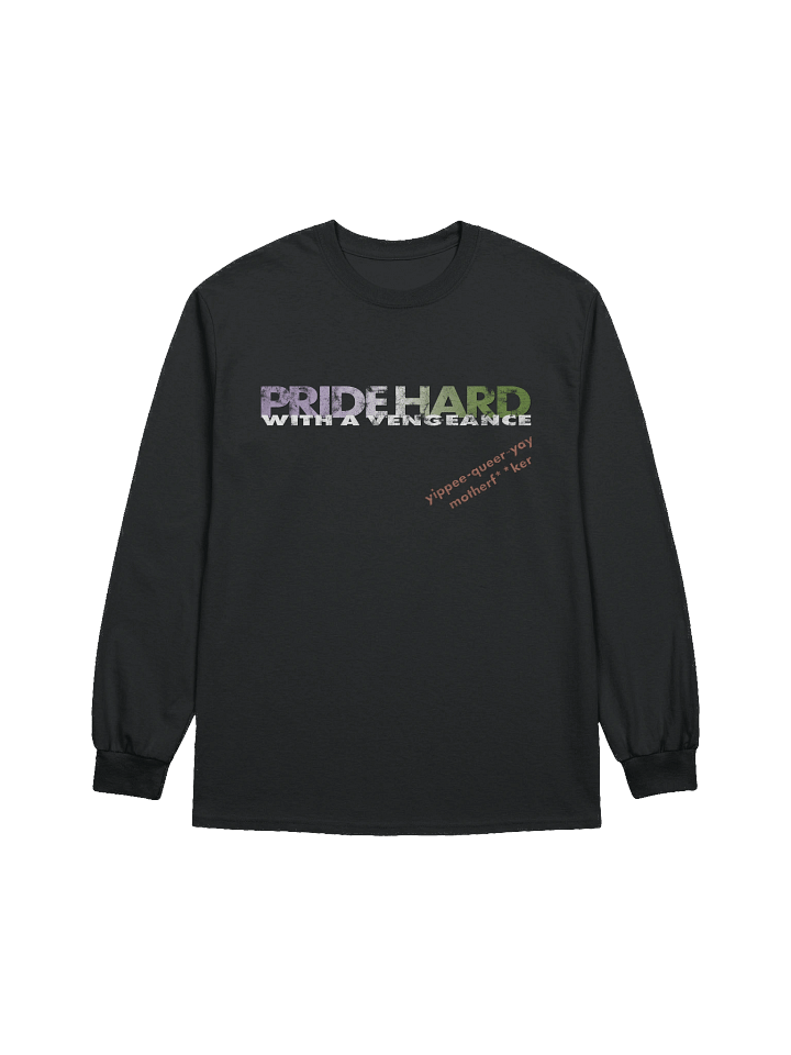 Genderqueer "Pride Hard" Long Sleeve Tee product image (1)