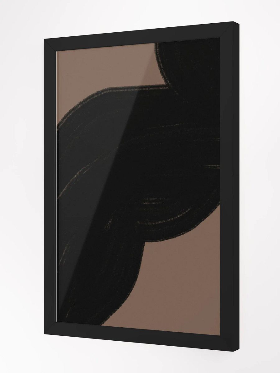 Interwoven Shadow Framed Matte Poster | Abstract Geometric Wall Art | Modern Minimalist Décor for Contemporary Spaces product image (4)