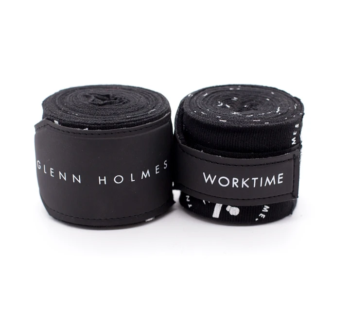 Glenn Holmes 'Worktime' Boxing Hand Wraps - Black product image (1)