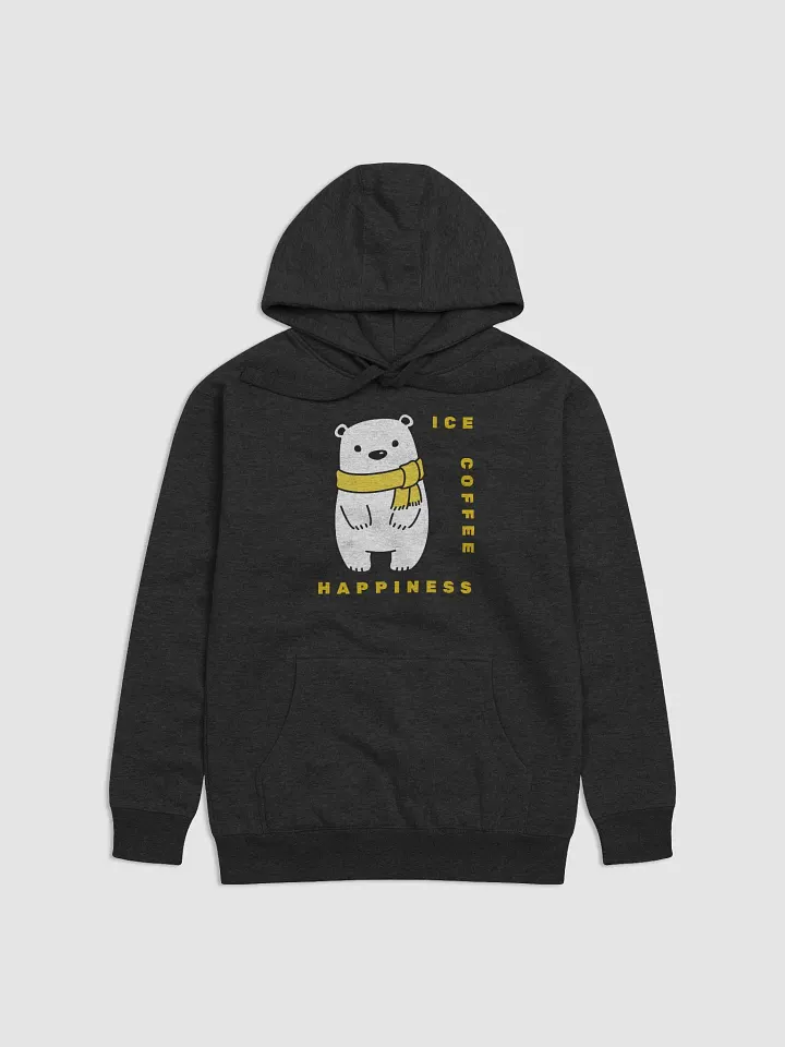Cozy Polar Bear Yellow Scarf Ice Coffee Hoodie product image (1)