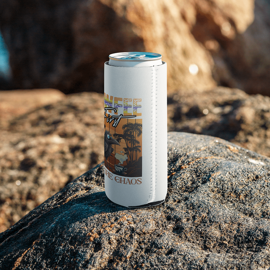 Cawfee First Then The Chaos Sunset Can Cooler product image (7)