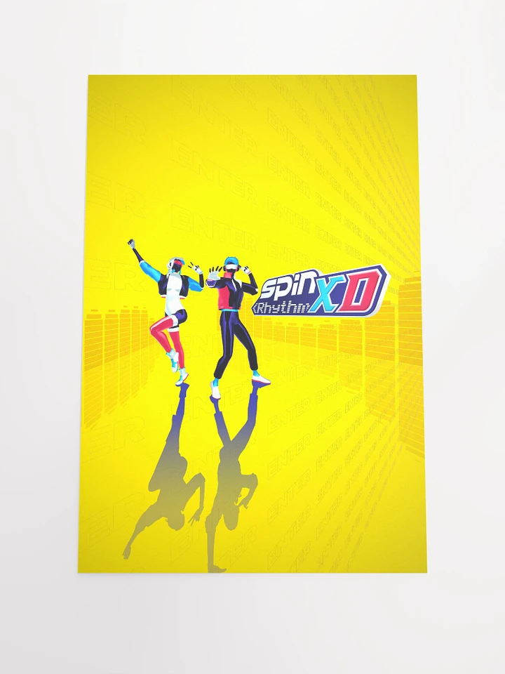 Spin Rhythm XD Yellow Matte Poster product image (1)