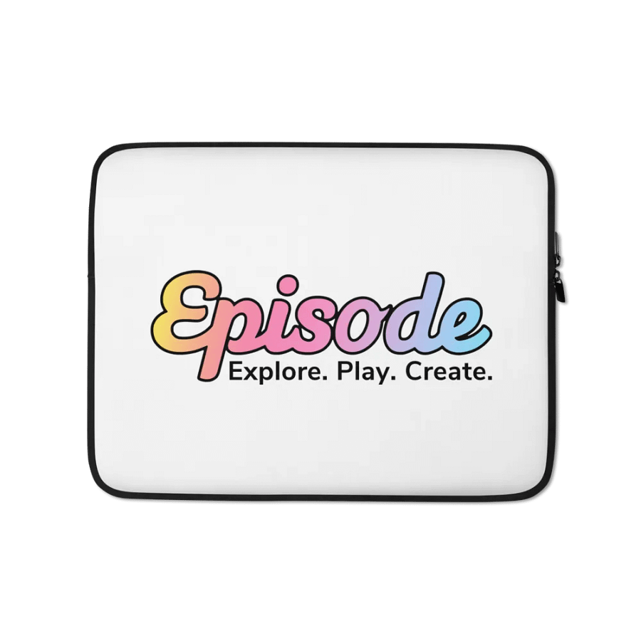Episode Laptop Sleeve White With Gradient Logo product image (1)