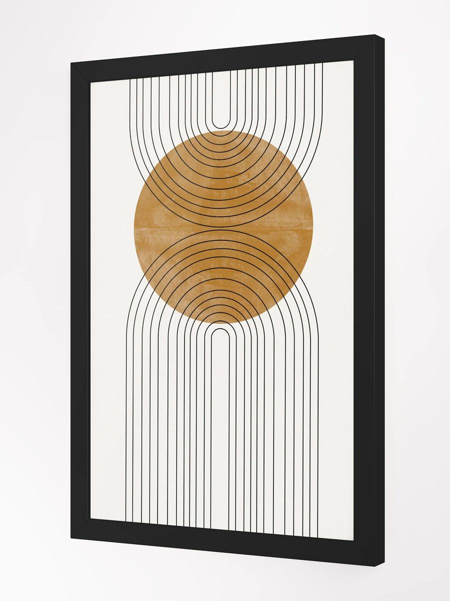 Symmetric Flow Framed Art Print | Modern Geometric Design for Contemporary Elegance product image (3)
