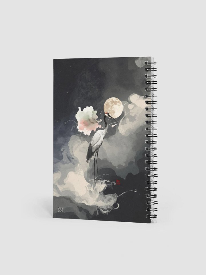 Moonlit Crane Spiral Notebook product image (2)
