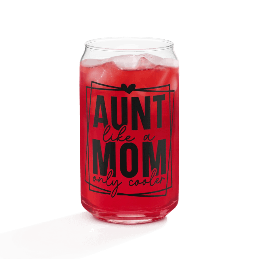 'AUNT like a MOM only cooler' Glass product image (8)
