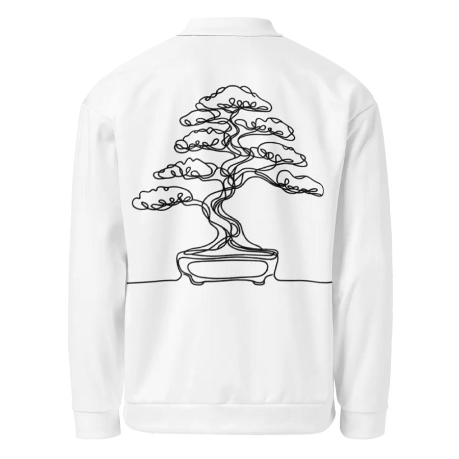 Bonsai Tree Line Art Design Bomber Jacket product image (1)