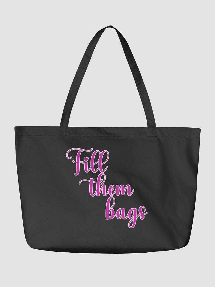 Chic Cursive Tote: Fill them bags product image (4)