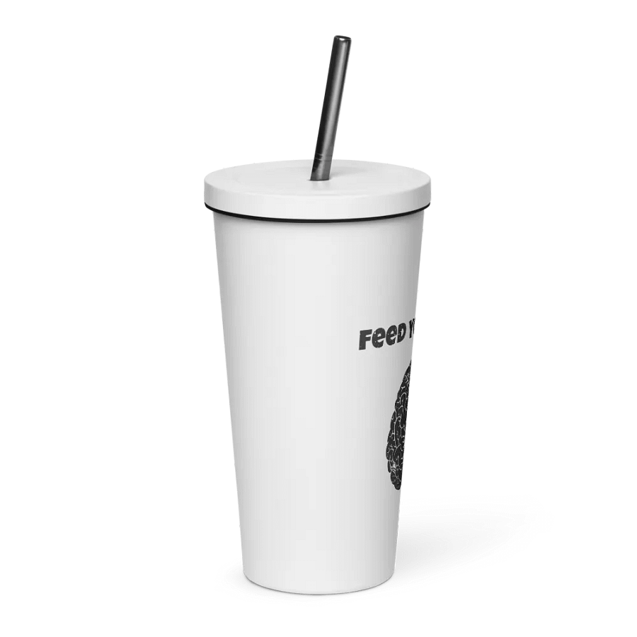 Feed Your Mind Insulated Tumbler with a Straw product image (4)