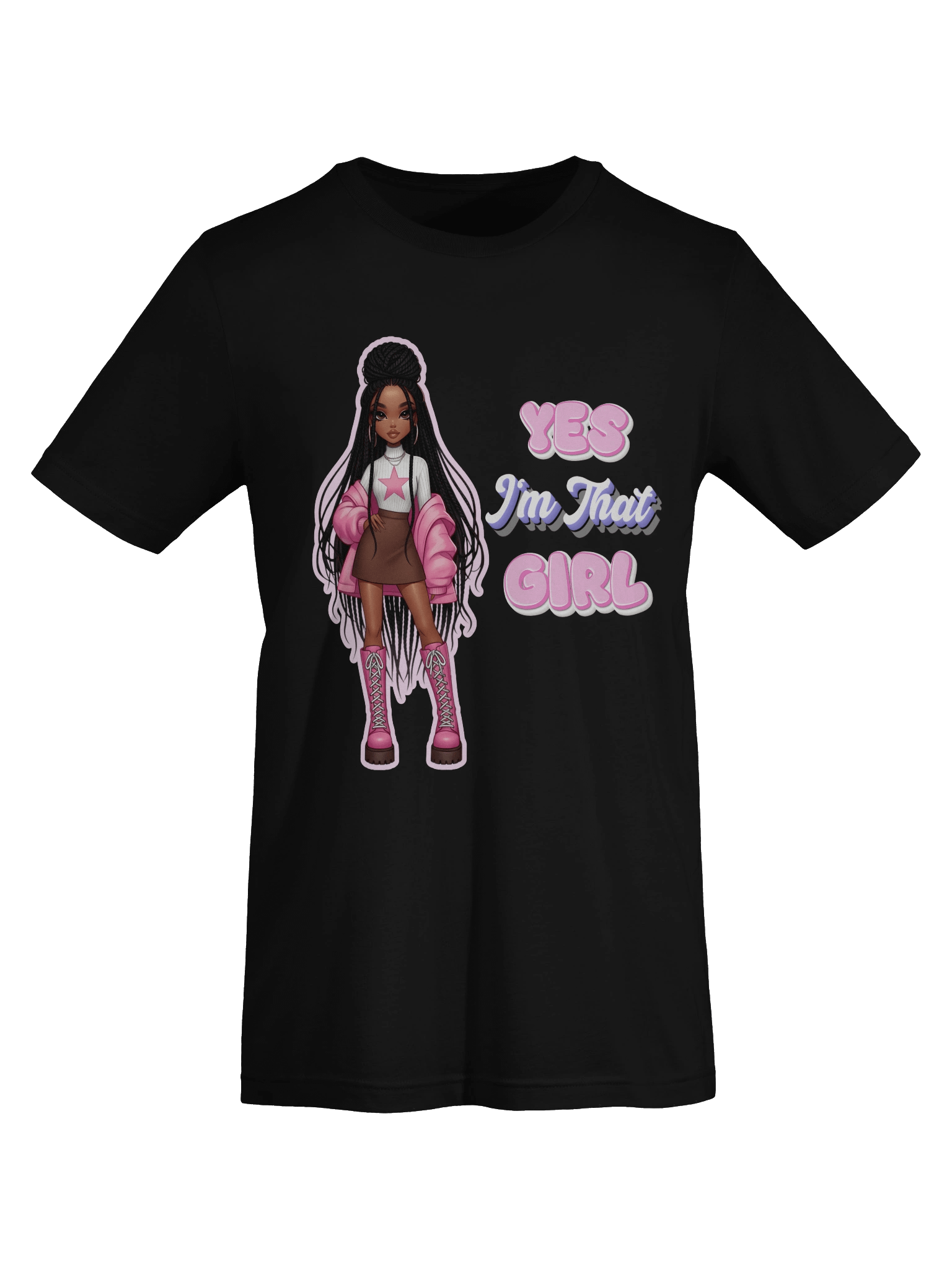 “Yes I’m That Girl” Graphic Tee — Doll-Inspired Pink Y2K Fashion T-Shirt product image (70)