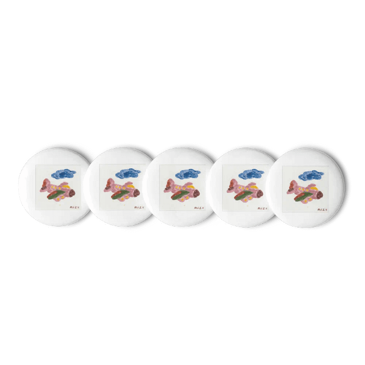 Kid Airplane (Set of Pin Buttons) product image (1)