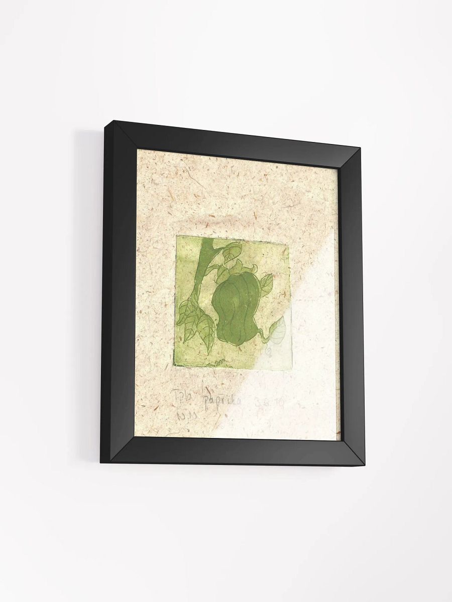 Green Paprika, Botanical Framed Print product image (3)