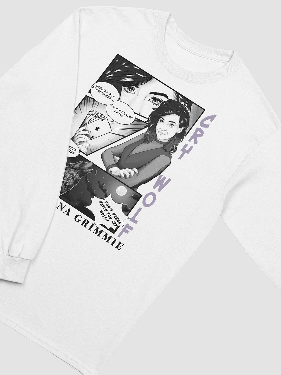 Cry Wolf Comic - Long Sleeve White Tee product image (1)