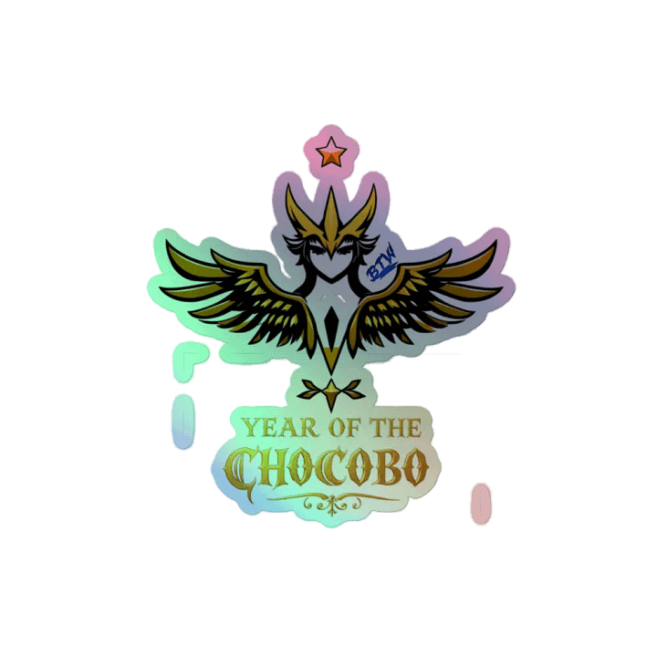 BTW year of the chocobo holo sticker product image (2)