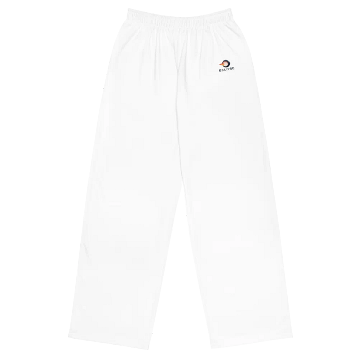 Eclipse White Unisex Wide-Leg Pants product image (1)