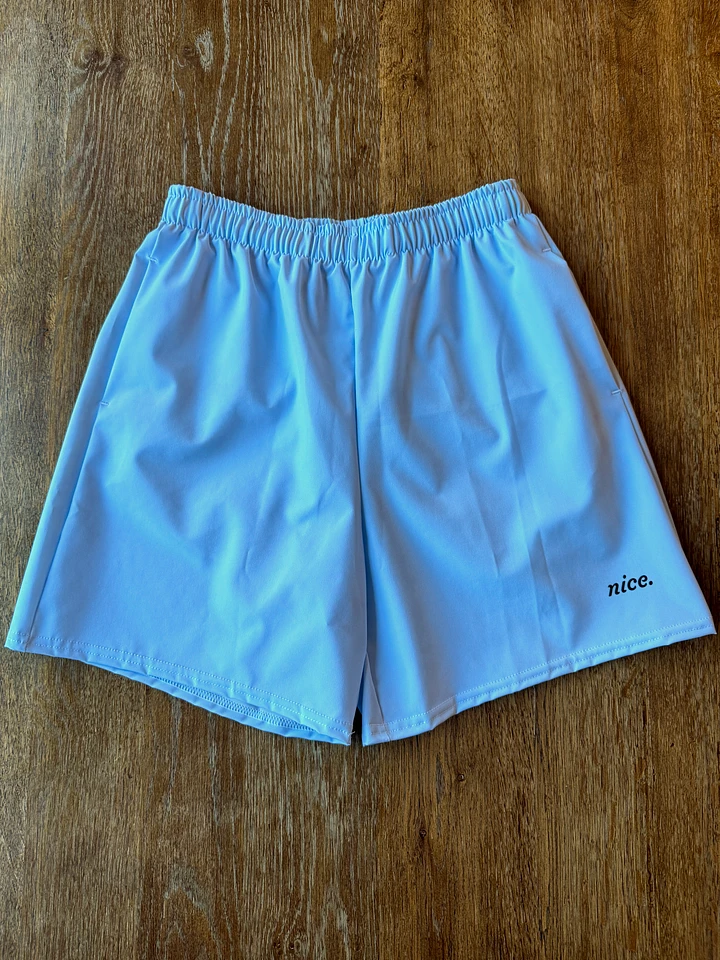 Nice. Track Shorts (Ice Blue) product image (1)