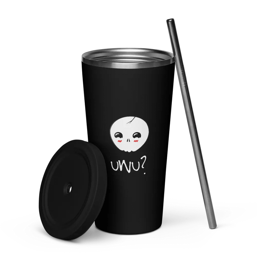 uWu Skull || Insulated Tumbler || 20 oz || Black product image (5)