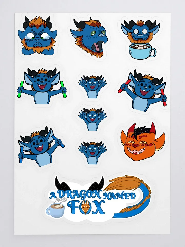 ADragonNamedFox Sticker Pack! product image (1)