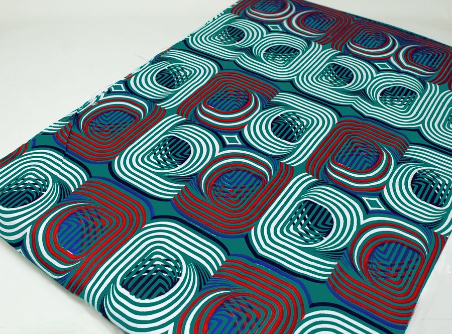 SALE! Tessuto Fancy Print - Design Geometrico - cod.600/B product image (2)