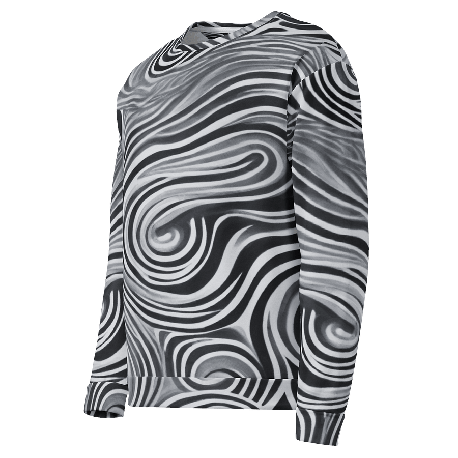 Funky Black and White Noir Liquid Tie-Dye Sweatshirt product image (3)