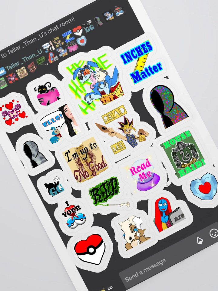 Chat Emotes Sticker Pack (18 pieces) product image (1)