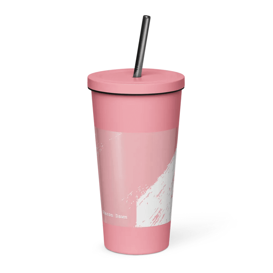 Paint Brush Pink Insulated Tumbler product image (2)