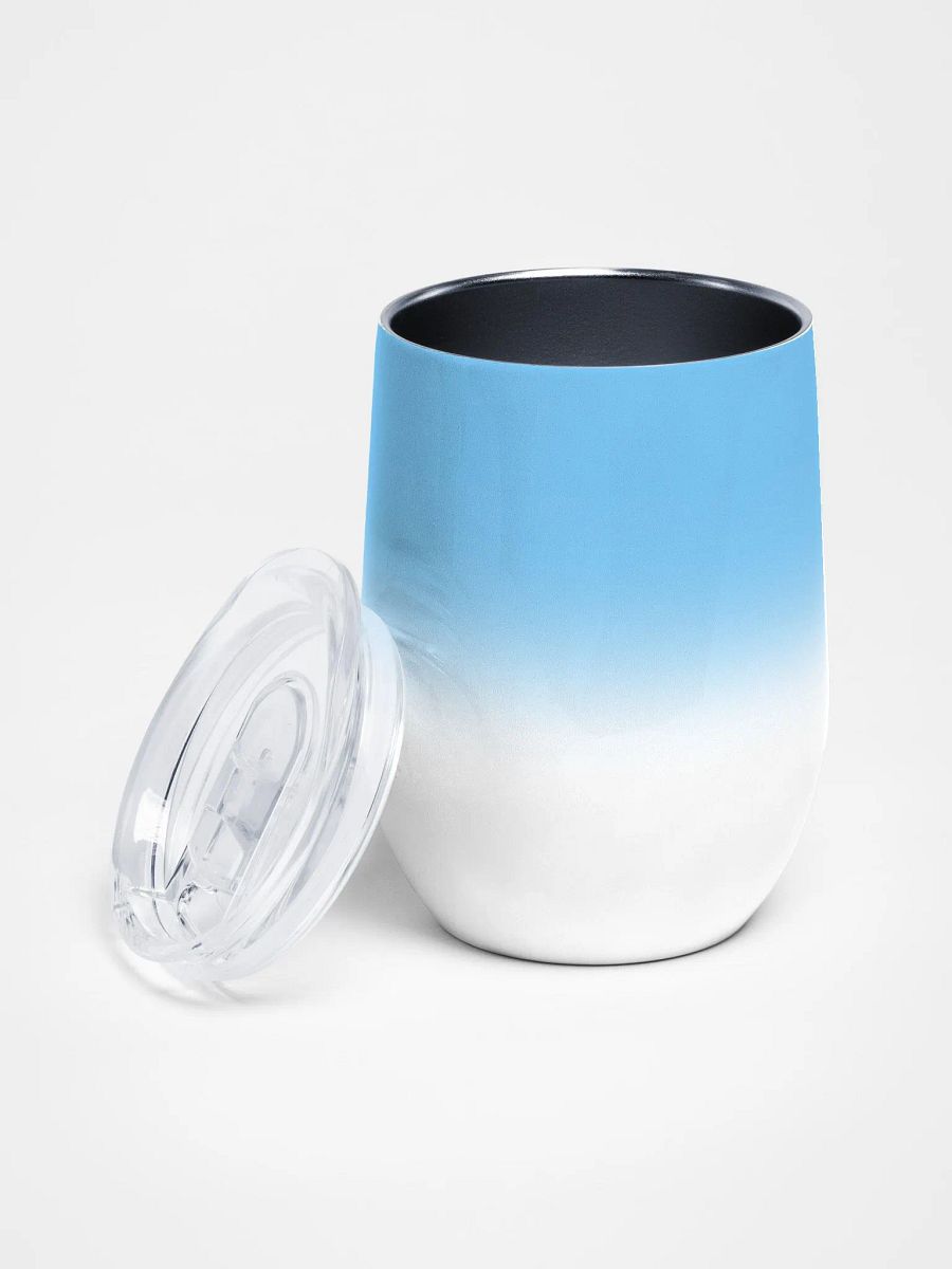 Wine tumbler - Light blue gradient product image (2)