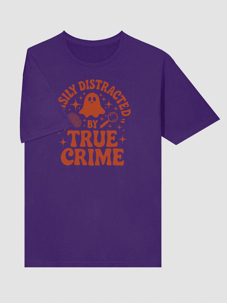 Easily Distracted by True Crime Halloween Spooky Ghost T-Shirt product image (77)
