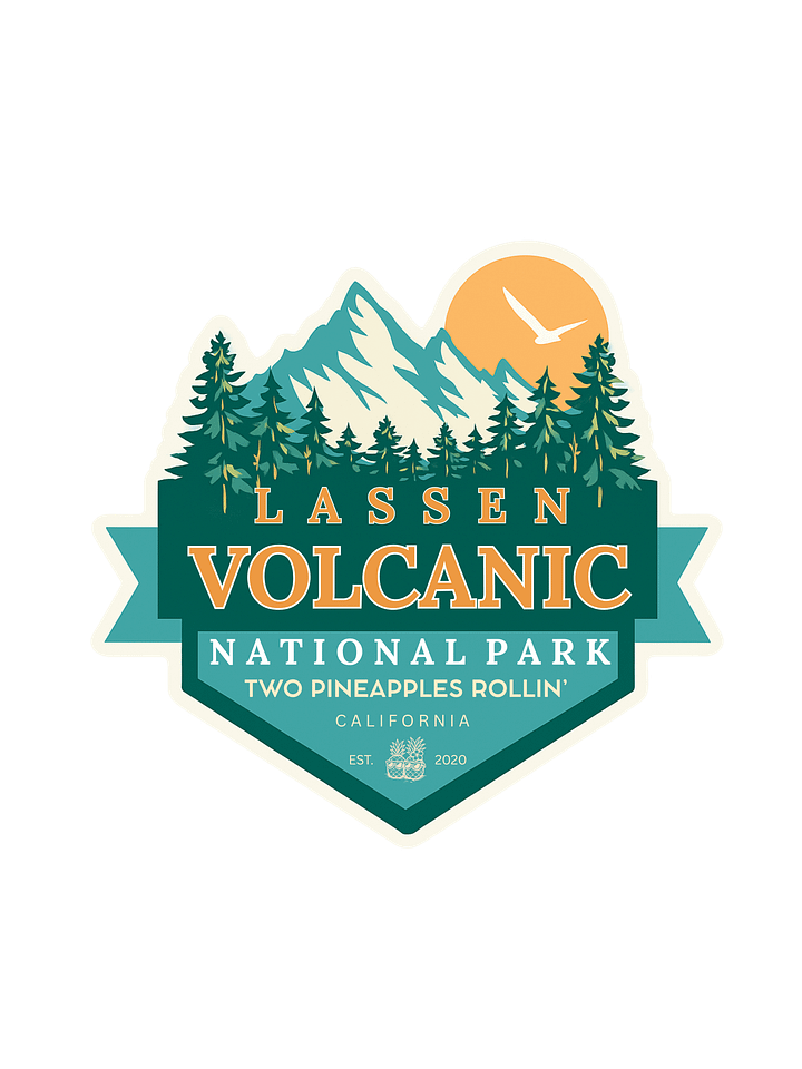 Sticker/Magnets California - Lassen Volcanic National Park, Shasta Trinity National Forest product image (1)